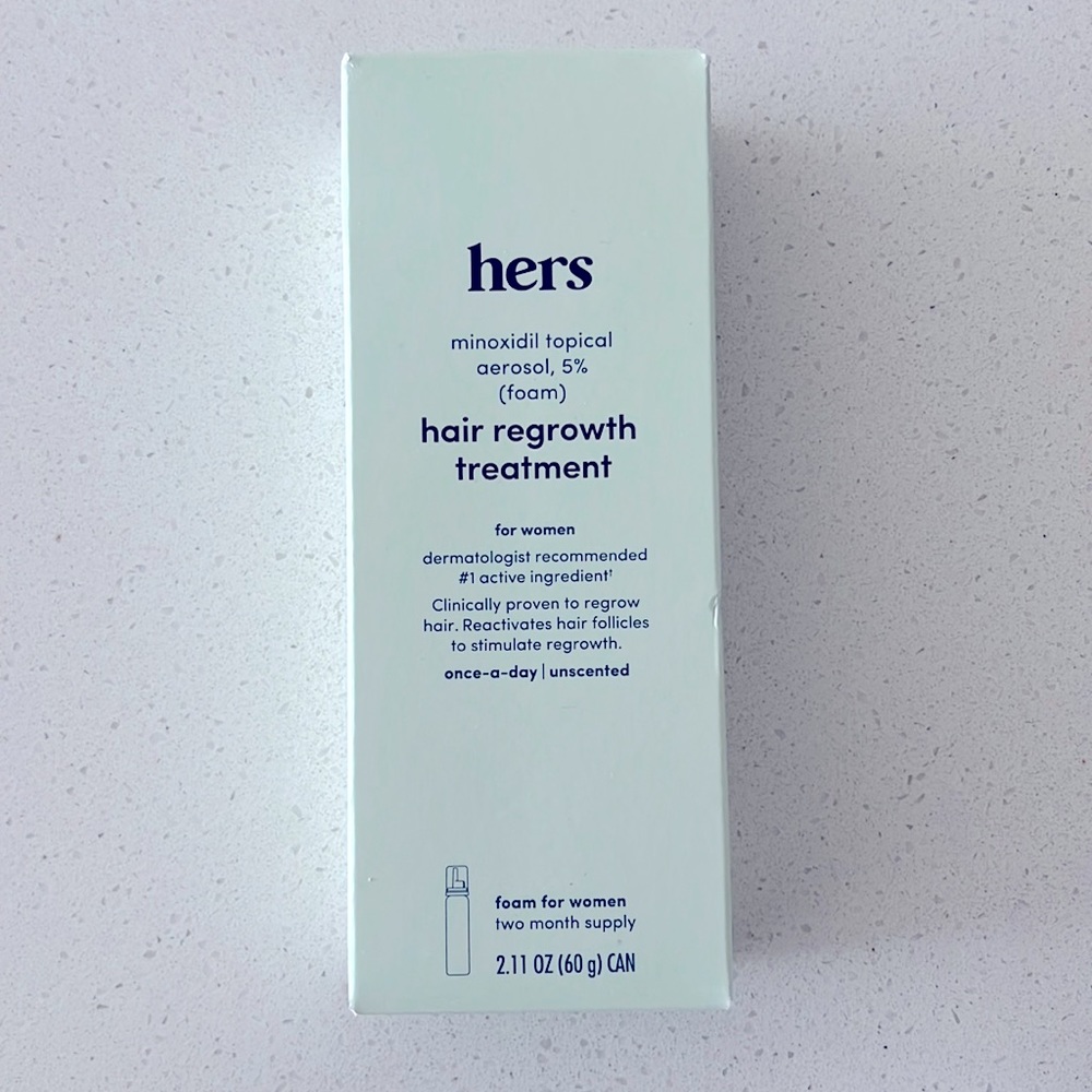 Hers Hair Regrowth Treatment Foam 5% Minoxidil 2.11 oz